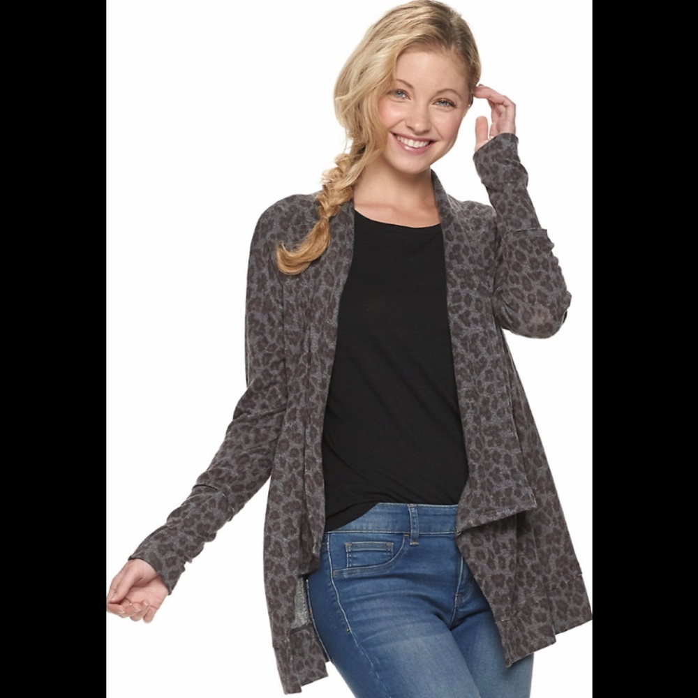 Leopard print cardigan